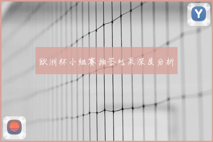欧洲杯小组赛抽签结果深度分析